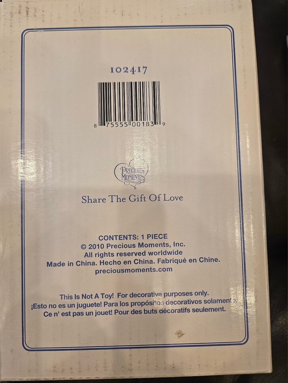Precious Moments-Baby Girl Music Box Plays "Alway In My Heart" 102417 - Picture 6 of 6